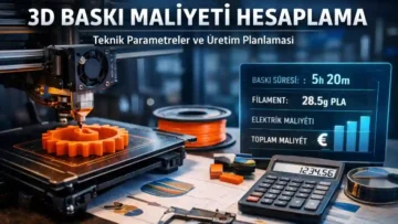 3D Baskı Maliyeti Hesaplama 2026