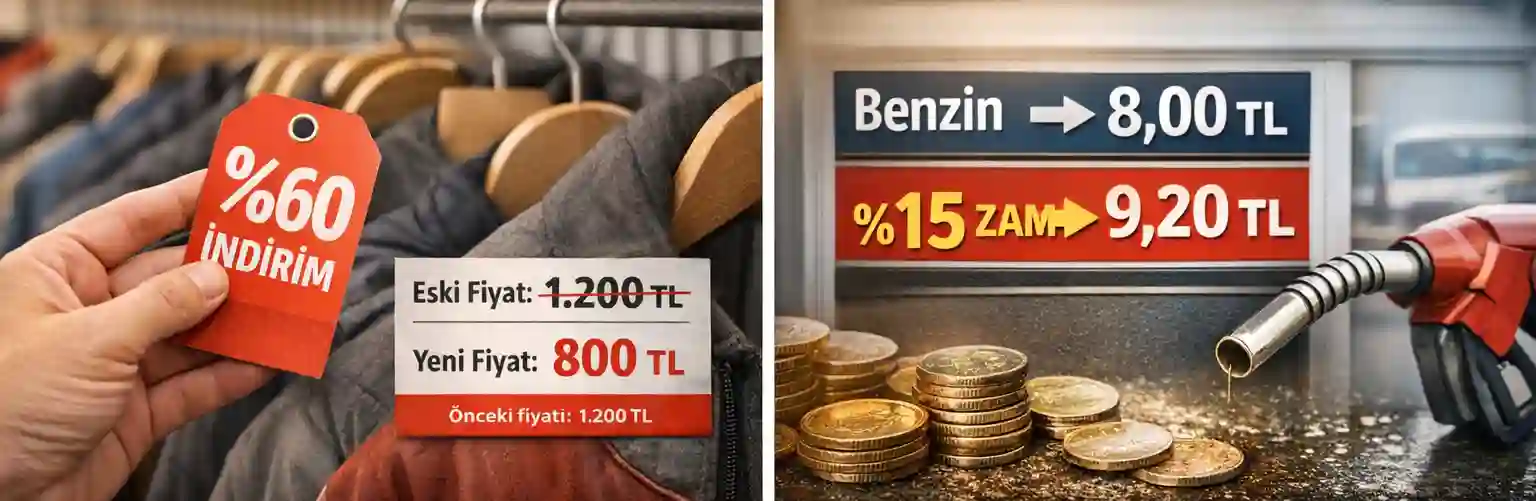 Alışverişte Yüzde Hesaplama