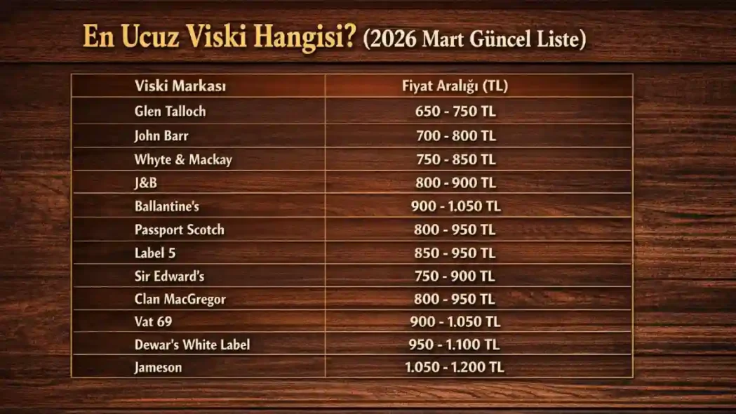 En Ucuz Viski
