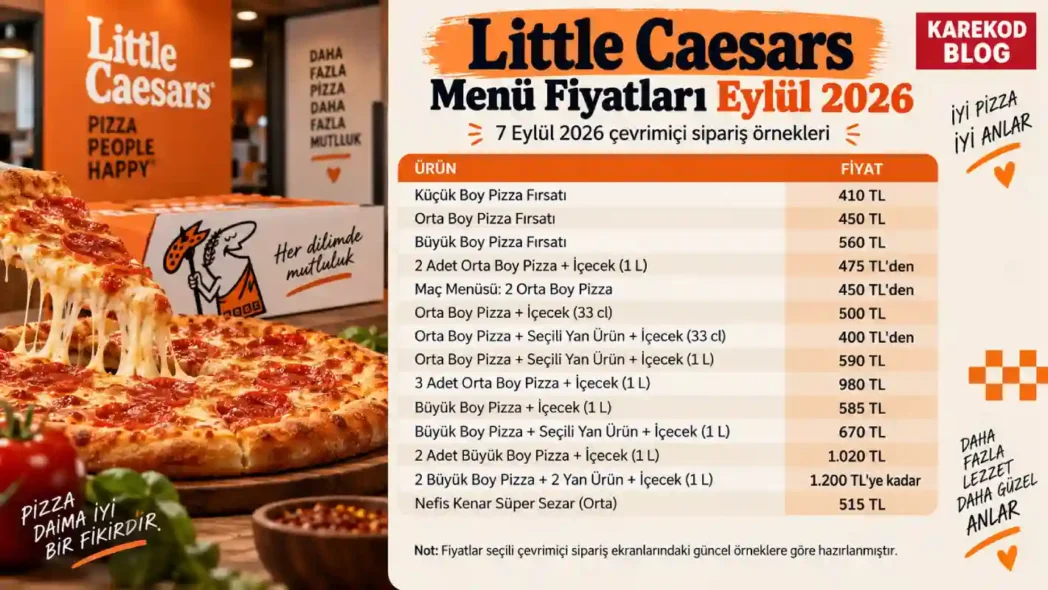 Little Caesars Pizza Fiyatları