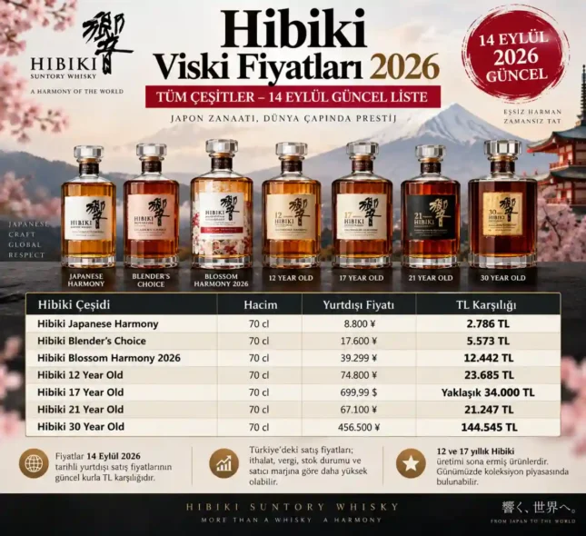 Güncel Hibiki Viski Fiyatları