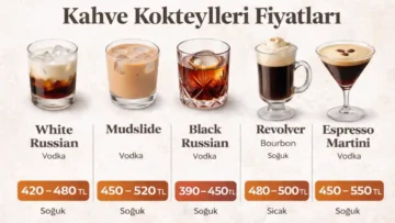 Kahve Kokteylleri Fiyatları 2026