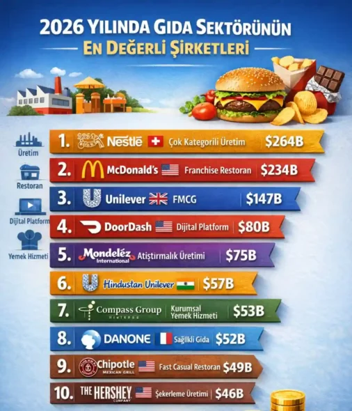 Gıda Sektörünün En Değerli Şirketleri