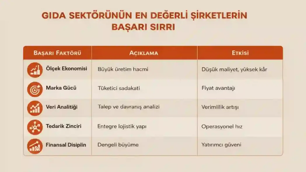 Gıda Sektörünün En Değerli Şirketlerin Başarı Sırrı