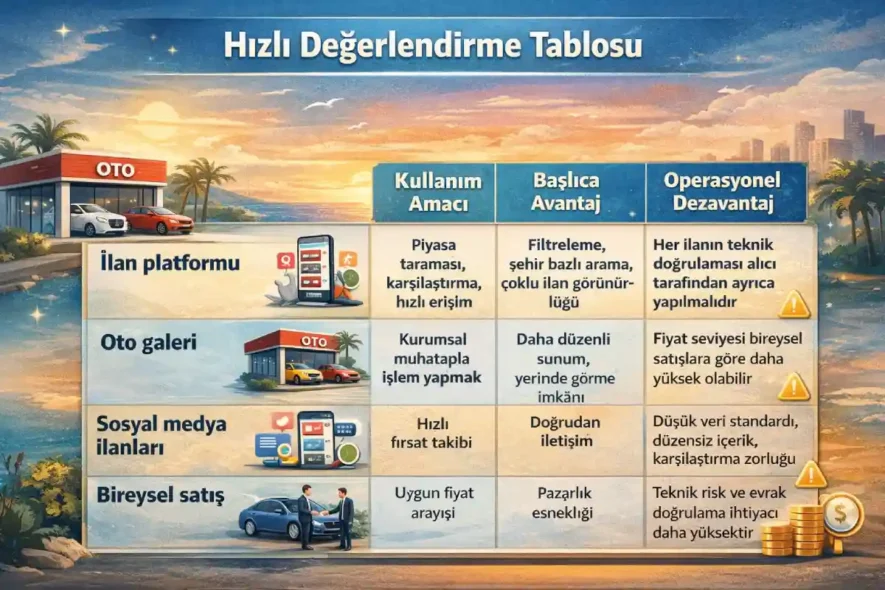 Hızlı Değerlendirme Tablosu