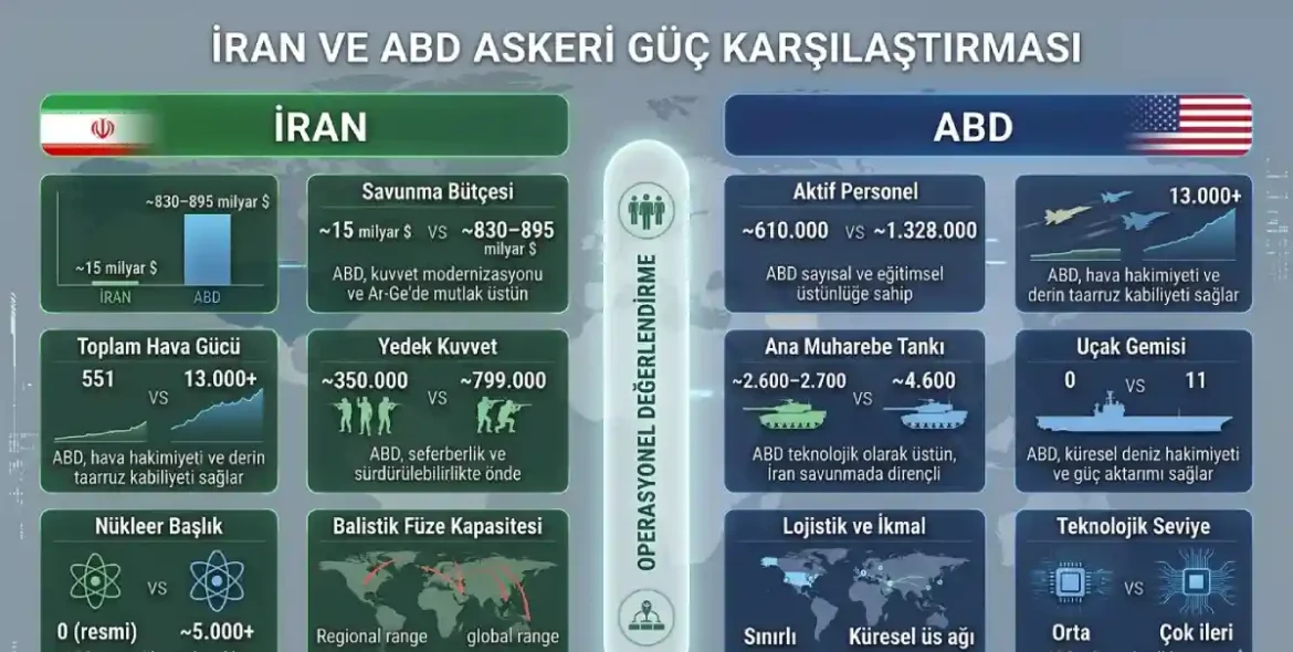 İran ve ABD Askeri Güç Karşılaştırması