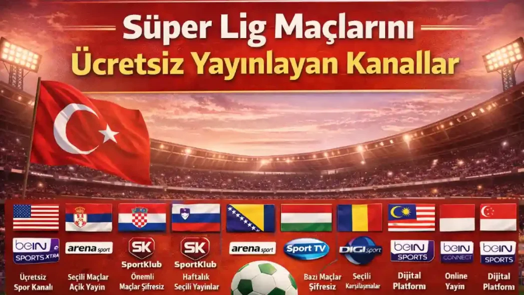 Süper Lig Maçlarını Ücretsiz Yayınlayan Kanallar
