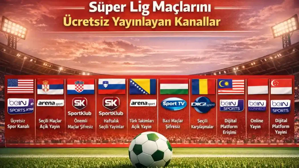 Süper Lig Maçlarını Ücretsiz Yayınlayan Kanallar
