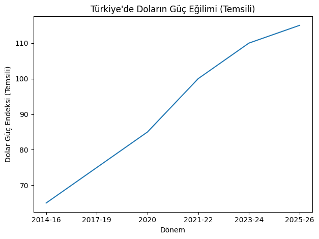 Türkiye’de Doların Seyri