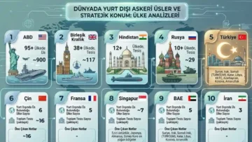 Yurt Dışındaki Askerî Üs Sayısına Göre Ülkeler