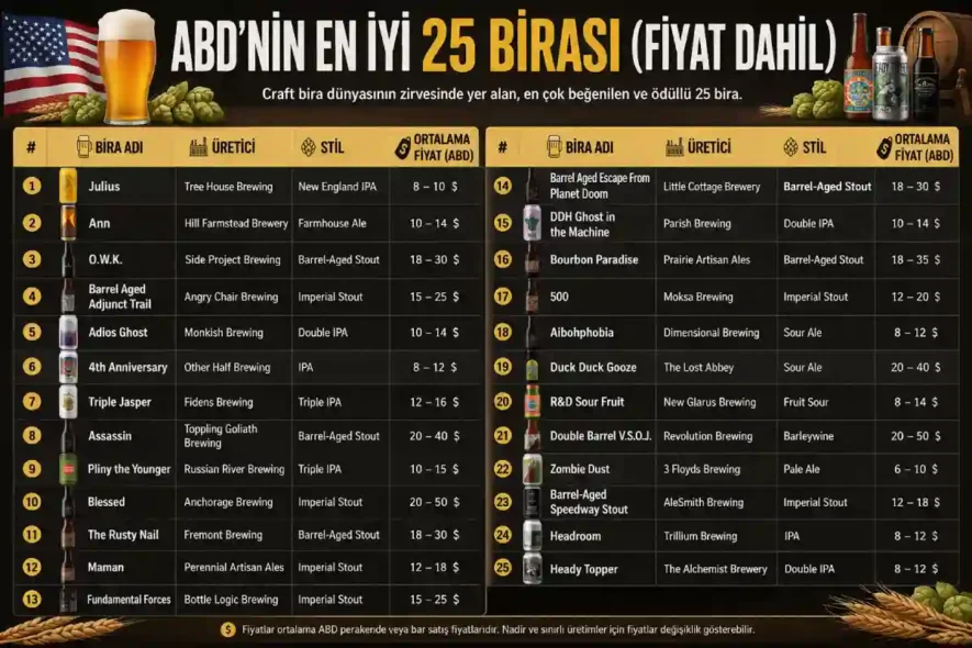 ABD’nin En İyi Biraları