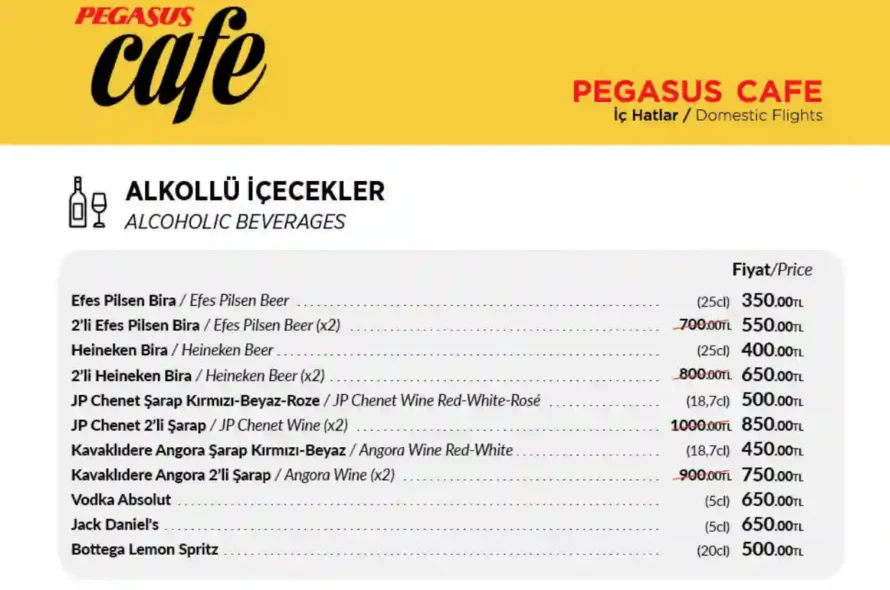 Alkollü İçecek Fiyatları