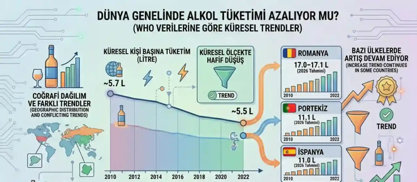Dünya Genelinde Alkol Tüketimi Azalıyor mu?