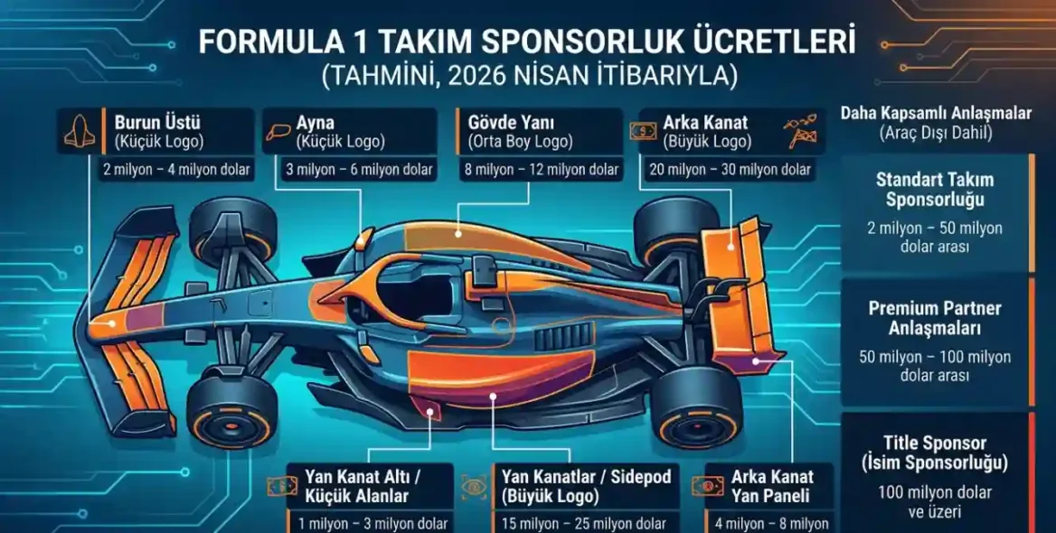 Formula 1 Sponsorluk Fiyatları