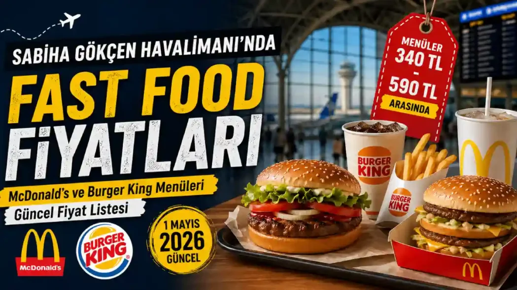 Sabiha Gökçen Havalimanı’nda Fast Food Fiyatları