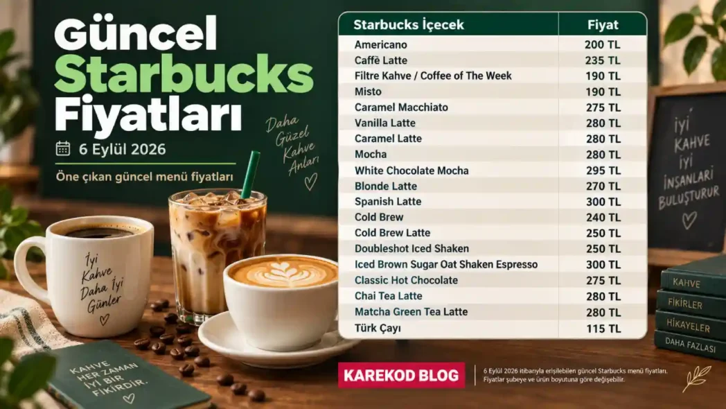 Güncel Starbucks Fiyatları