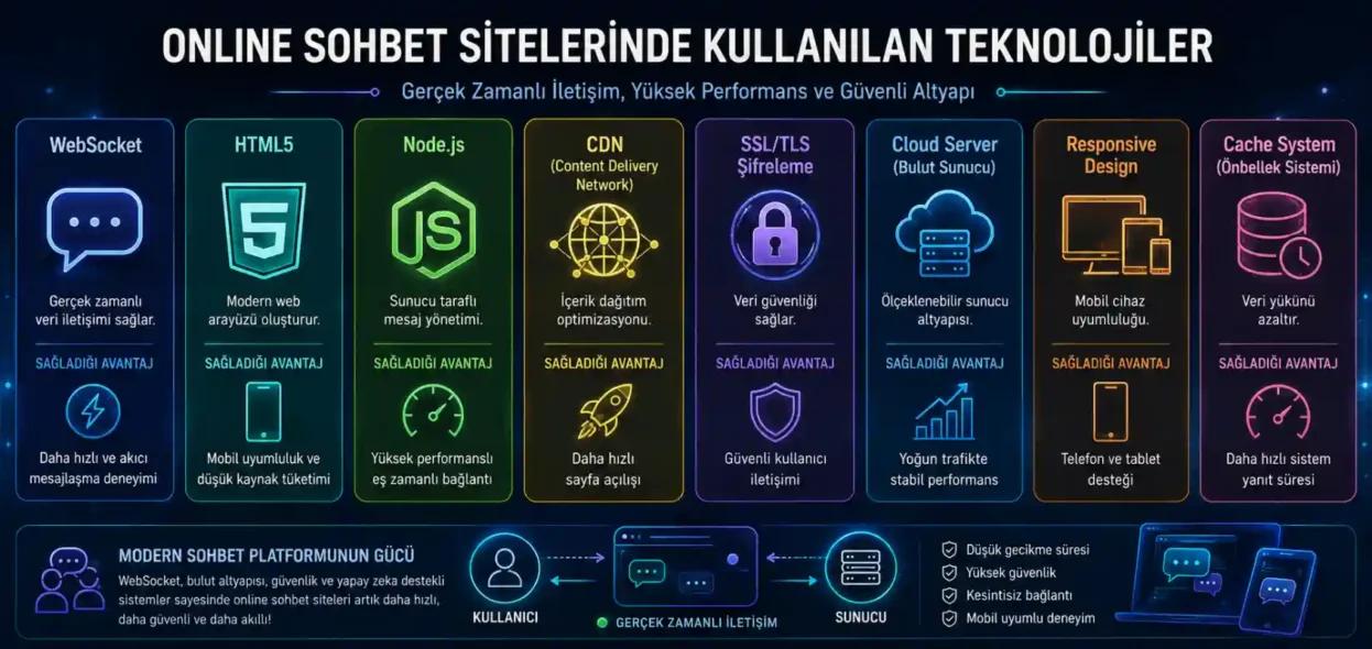 Online Sohbet Sitelerinde Kullanılan Teknolojiler