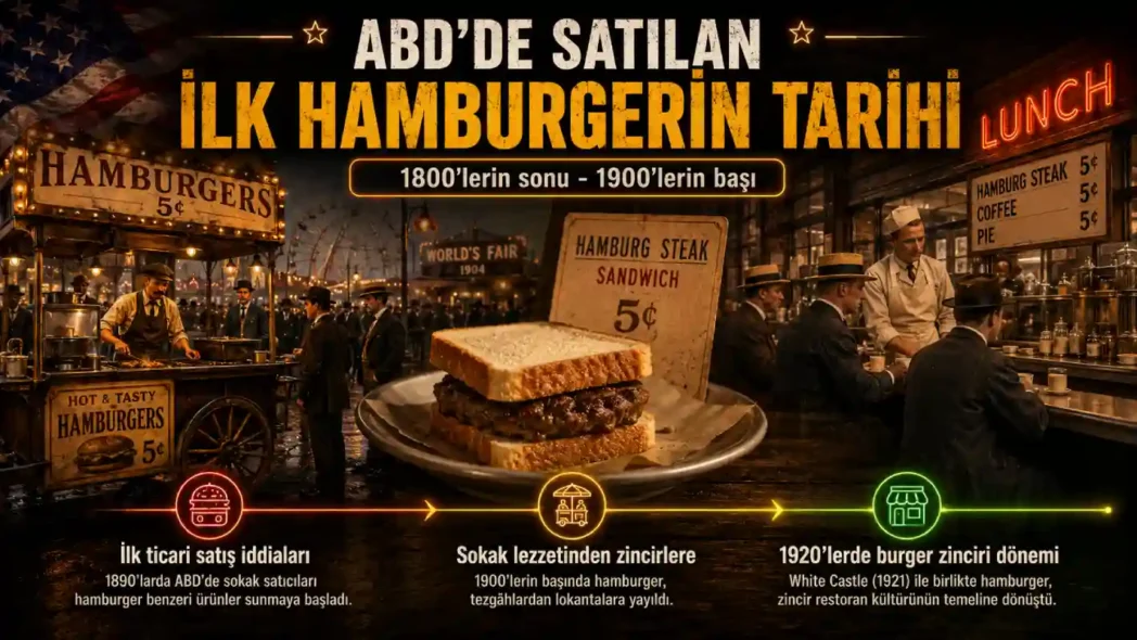 Amerika'da Satılan İlk Hamburger
