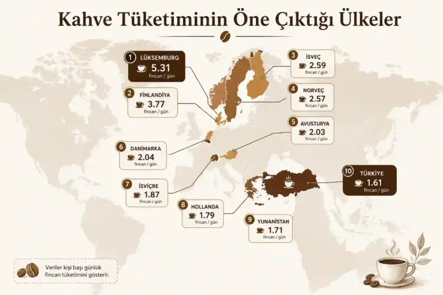 En Çok Kahve İçen Ülkelerde Ortak Özellikler