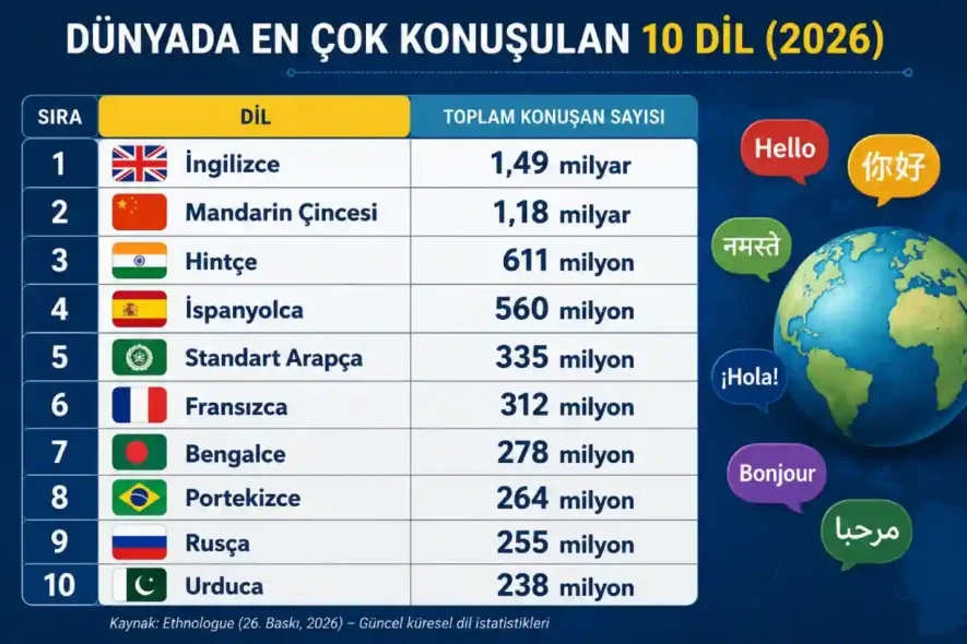 Güncel En Çok Konuşulan Diller