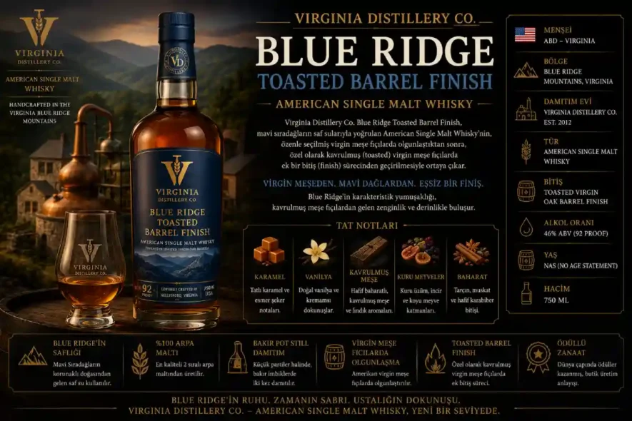 Virginia Distillery Blue Ridge Toasted Barrel Finish