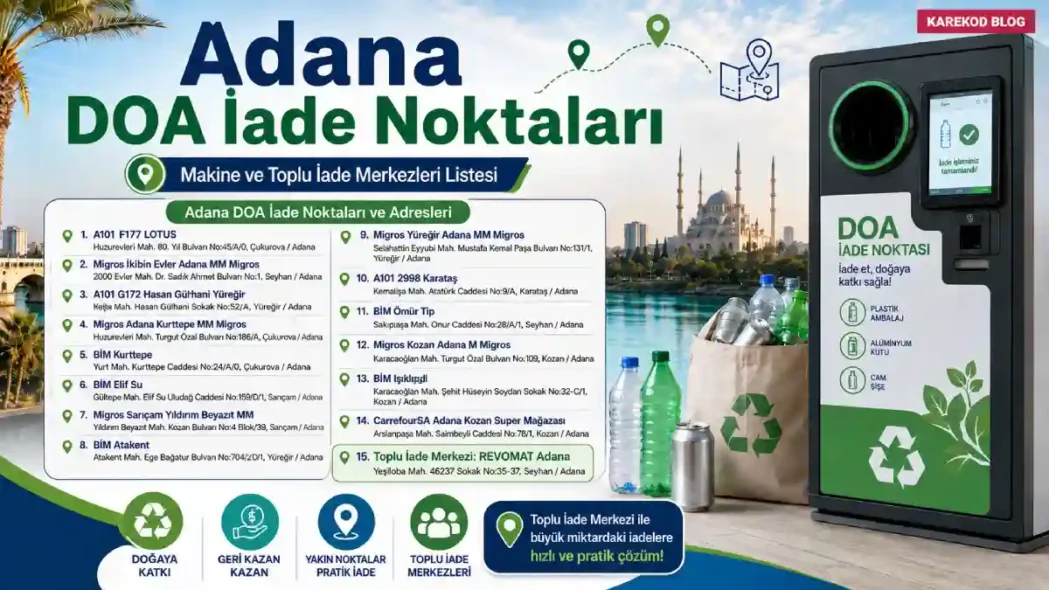 Adana DOA İade Noktaları