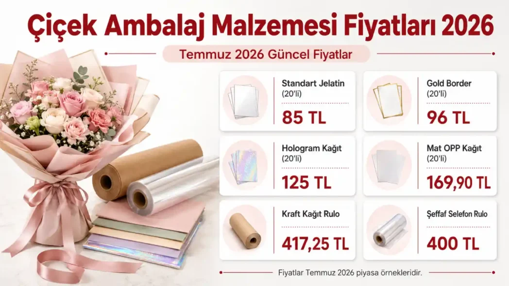 Çiçek Ambalaj Malzemesi Fiyatları