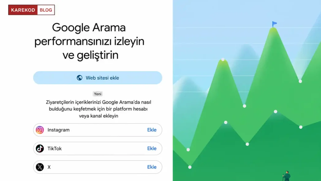 Sosyal Medya Hesabı Search Console’a Ekleme