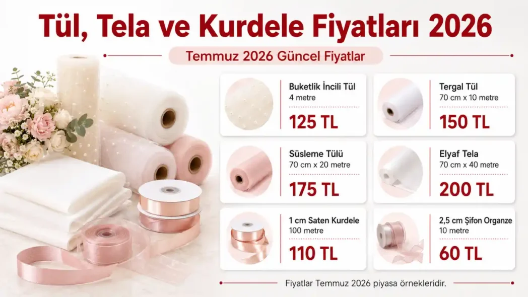 Tül, Tela ve Kurdele Fiyatları