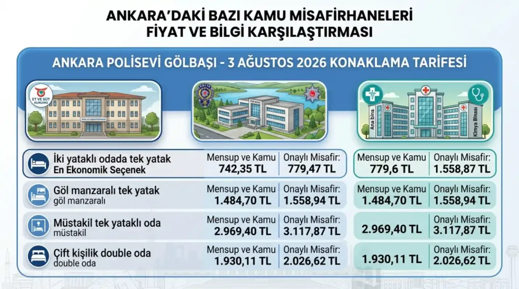 Ankara Polisevi 2026 Konaklama Fiyatları