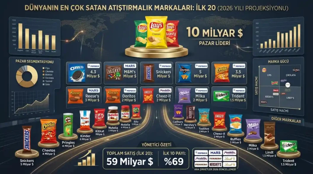 Dünyanın En Çok Satan Atıştırmalık Markaları