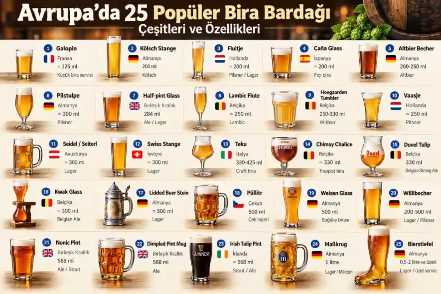 Bira Bardağı Çeşitleri