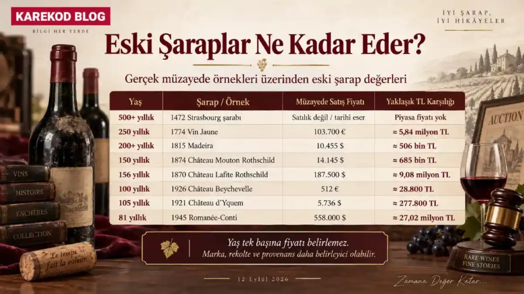 Eski Şaraplar Ne Kadar Eder?