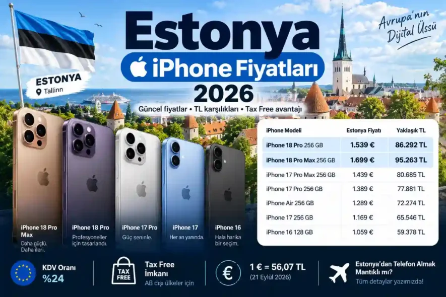 Estonya iPhone Fiyatları