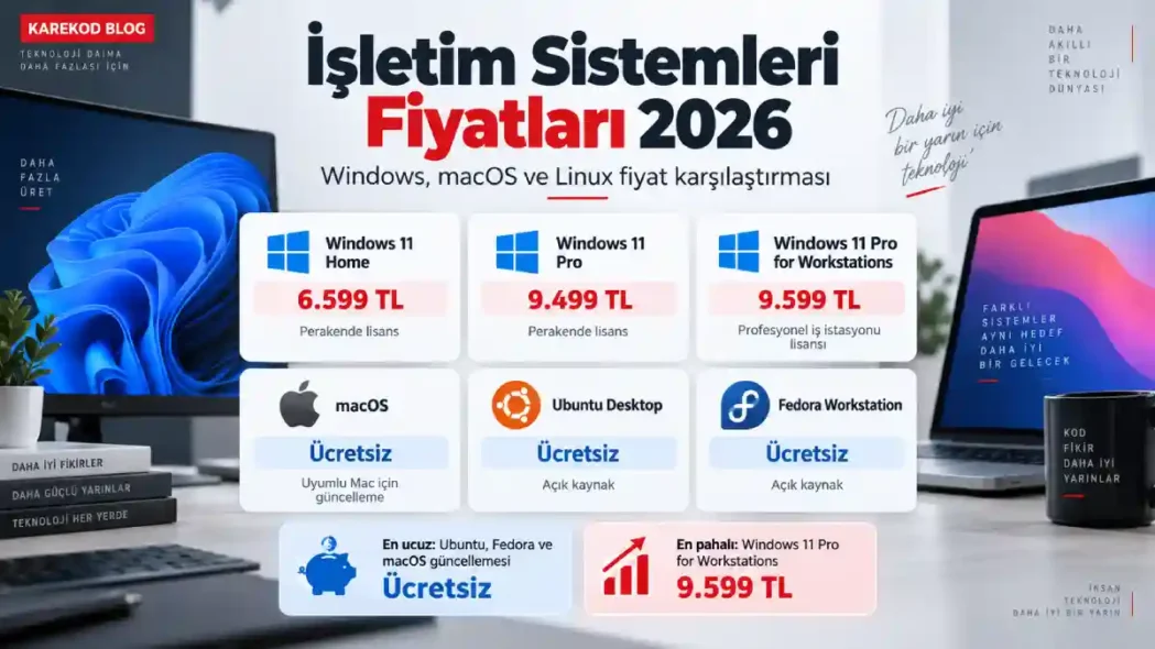 Güncel İşletim Sistemleri Fiyatları