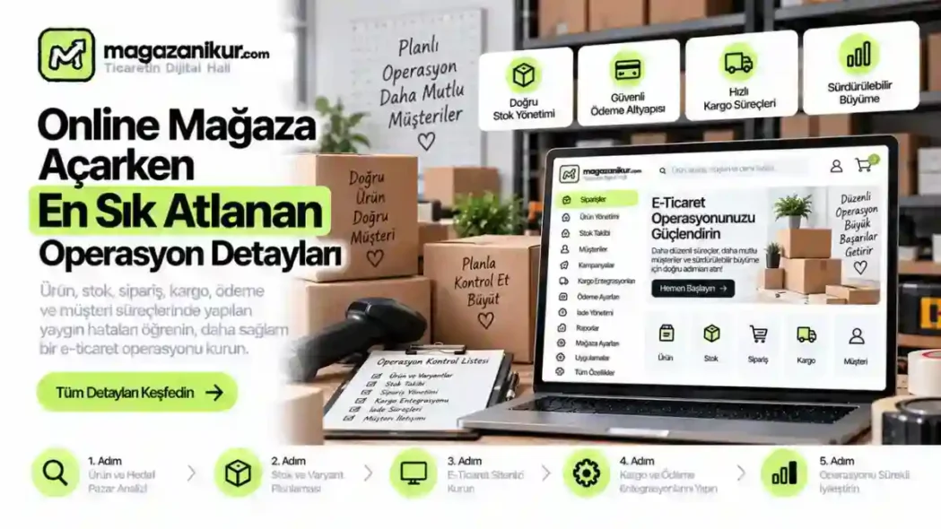 Online Mağaza Açarken En Sık Atlanan Operasyon Detayları