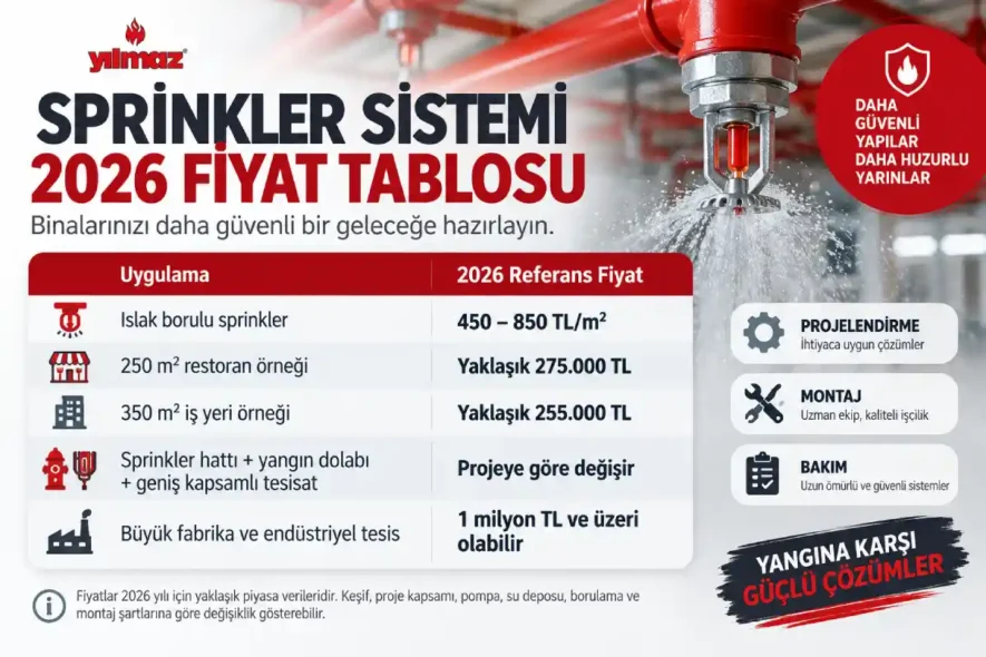 Sprinkler Sistemi Fiyatları