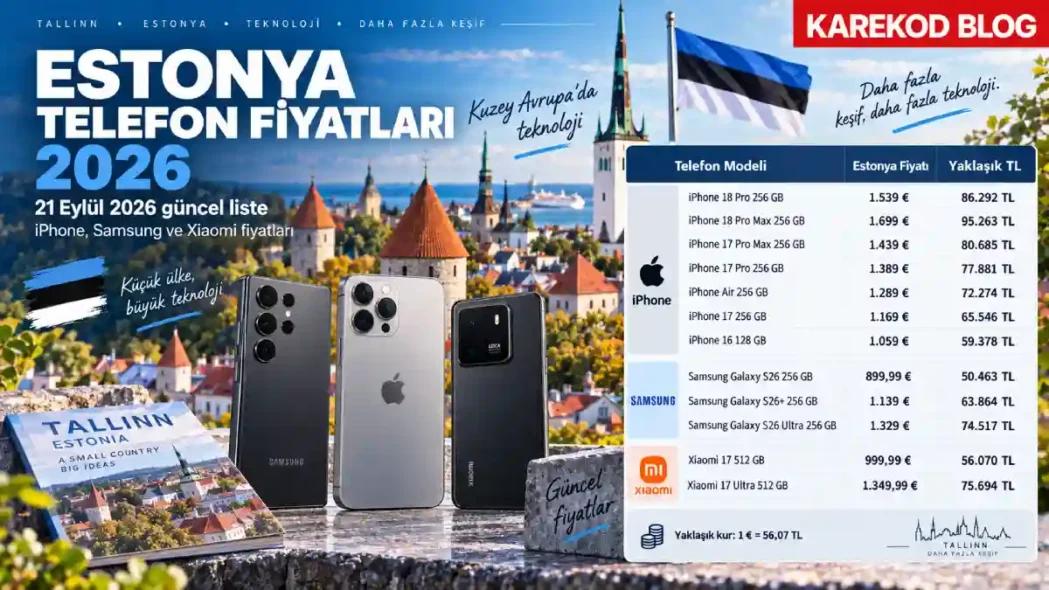 Estonya telefon fiyatları
