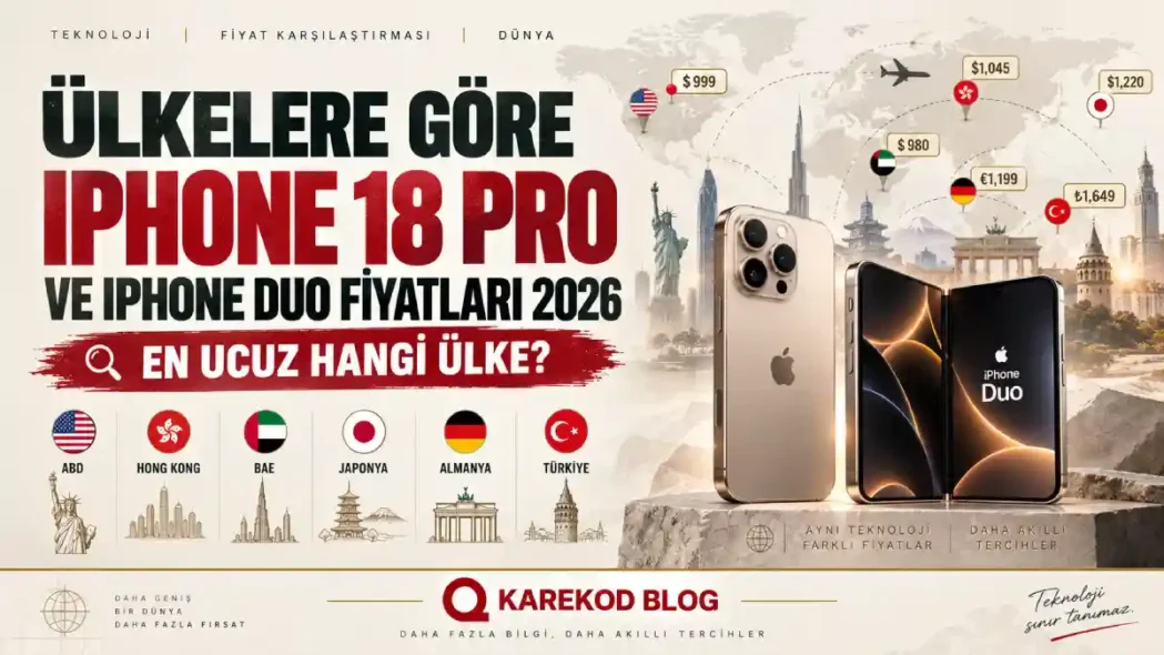 ülkelere göre iPhone 18 Pro fiyatları