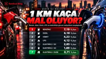 1 KM Kaça Mal Oluyor