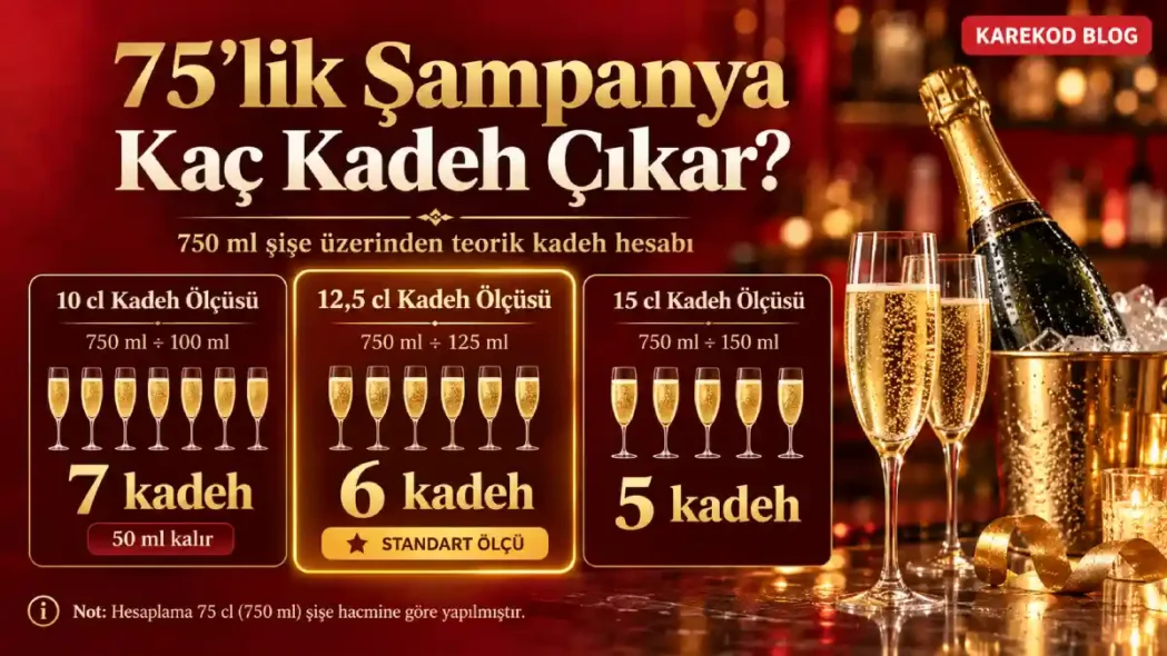 75’lik Şampanya Kaç Kadeh Çıkar?