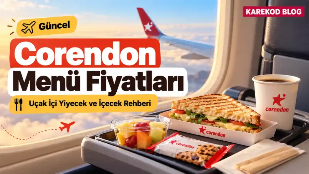 Corendon Uçak Menü Fiyatları