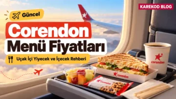 Corendon Uçak Menü Fiyatları