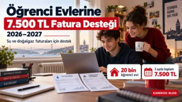 öğrenci evi fatura desteği