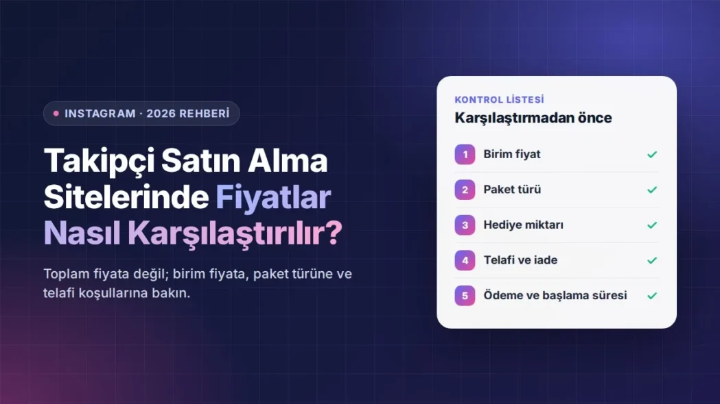 Takipçi Satın Alma Sitelerinde Fiyatlar Nasıl Karşılaştırılır